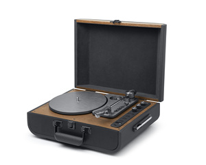 Tocadiscos de Vinilo Portátil ODM con Radio FM, Bluetooth, Codificación USB, Altavoz Integrado, Diseño de Maleta Vintage - Product Image 1
