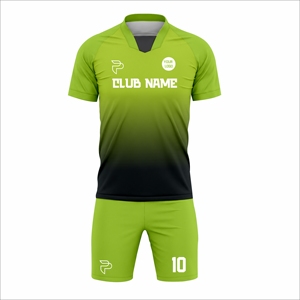 Ensemble de maillots de football personnalisés pour hommes, bleu, col en V, manches courtes, polyester respirant, uniforme d'équipe, impression sublimée, taille adulte - Product Image 6