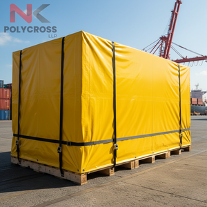 Bâche en toile enduite NK Polycross LLP, résistante, avec bords renforcés, imperméable, anti-poussière, pour machines, usage agricole et en ferme - Product Image 1