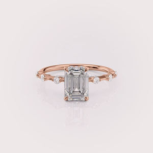 Anillo de Compromiso de Moissanita con Diseño Único para Joyería de Boda y Regalos Románticos para Pedida de Mano, Disponible a un Precio Competitivo - Product Image 3