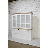 Buffet rustique de style campagnard, meuble de rangement moderne de style industriel européen en bois massif, multi-usages pour salon et cuisine