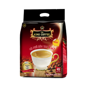 Café King 3 en 1 instantáneo, 16g x 45 sobres, mezcla de café premium, precio competitivo, venta al por mayor, exportación. - Product Image 1