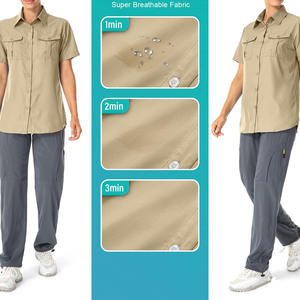 เสื้อเชิ้ตตกปลาทรงหลวมสำหรับผู้หญิง สีพื้นและขนาดปกติ ออกแบบใหม่ล่าสุดสำหรับผู้หญิง - Product Image 3