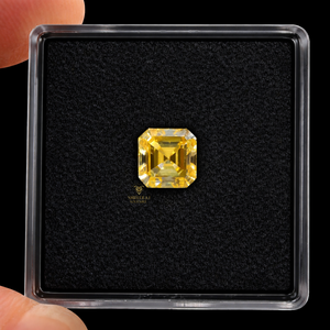 เพชรทรงแอสเชอร์ 1.01 กะรัต สีเหลืองแฟนซี แท้ 100% ได้รับการรับรองจาก GIA สำหรับผู้จำหน่ายเครื่องประดับจากอินเดีย - Product Image 2