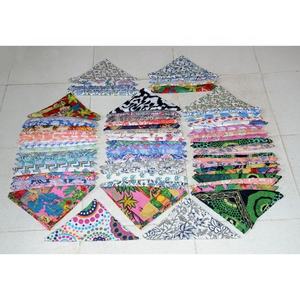 Serviettes en coton indiennes faites à la main Mélanger et assortir des serviettes en tissu réutilisables écologiques imprimées pour les mariages et les enfants - Product Image 4