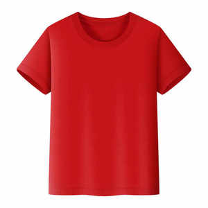 เสื้อยืดผู้ชายทรงหลวม ผ้าฝ้าย 100% แขนสั้น แบบทางการ ปักโลโก้ ปรับแต่งสีและดีไซน์ได้ ป้องกันขนร่วง แห้งเร็ว - Product Image 1