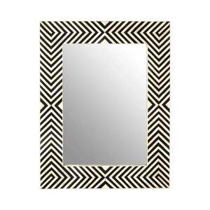 Espejo de Pared Rectangular de Estilo Moderno con Incrustaciones de Madera y Hueso Hecho a Mano de Lujo - Product Image 5