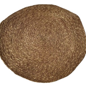 SEEGRASS BRAIDED <b>Round</b> <b>PLACEMATS</b>-Anti-Bacteria Anti-Slip Eco-Friendly Floral Modern Design for Home Banquet Hotel & Party Use - Product Image 1