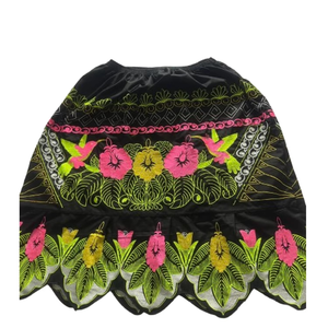 Vestido Midi Personalizado de Talla Grande, Ecológico, Transpirable, con Diseño de Bordado en Patchwork, Casual de Verano, 100% Algodón, Cintura Natural, Estilo Pacífico - Product Image 4