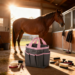 Sacs de toilettage pour chevaux multi-compartiments, légers et robustes, idéaux pour les voyages, avec plusieurs poches - Product Image 6