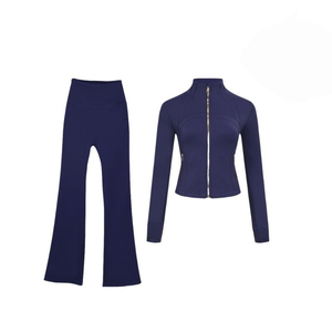 Ropa de Fitness y Yoga, Conjunto de Yoga Aloe de Tallas Grandes, Chaqueta para Mujer, Chaqueta de Cintura Alta, Chándal para Mujer, Leggings de Yoga, Top - Product Image 6