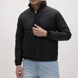 Men's Quilted <b>Puffer</b> <b>Jacket</b> Outdoor Winter Windbreaker Zipper Closure Lightweight Color Block Outerwear <b>Puffer</b> <b>Jacket</b> - Product Image 1