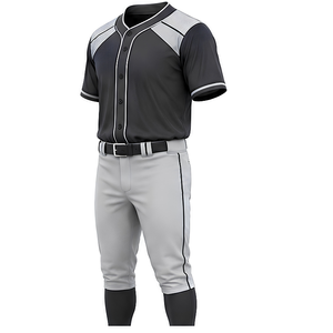 Camisetas de Béisbol Personalizadas al Por Mayor con Dos Botones, Transpirables, Tallas Grandes, Cuello Henley Sublimado, 100% Poliéster, Alta Calidad - Product Image 3