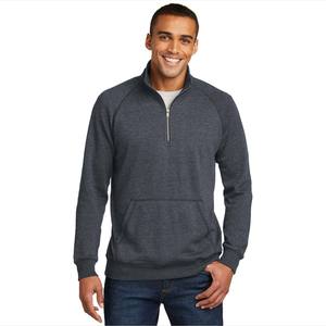 Sudadera personalizada de hombre con cremallera corta, forro polar y bordado, ropa personalizada de marca, suministro para minoristas de EE. UU. - Product Image 2