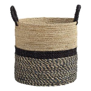 Decorative Natural Rattan and Jute Handmade Eco-Friendly Multi-Purpose <b>Basket</b> <b>Large</b> Round <b>Storage</b> Organizer for Food <b>Storage</b> - Product Image 1