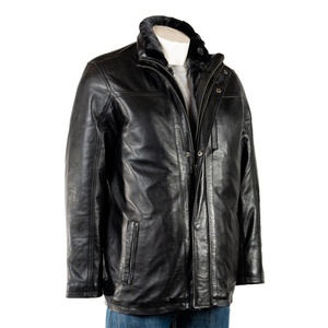 Winter <b>Jacket</b> Outdoor Winter Warm Thick Sheepskin Lamb Fur <b>Long</b> Shearling <b>Leather</b> <b>Jacket</b> Men with Fur Design - Product Image 1