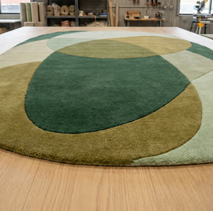 Tapis en laine pliable, léger, respirant, de qualité standard, au design géométrique moderne, pour le sol des camping-cars et le camping, vente à l'exportation - Product Image 1