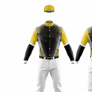 Nuevas llegadas: Camiseta estilo uniforme de béisbol con estampado brillante y bordado personalizado, venta al por mayor, uniforme de béisbol deportivo en blanco económico - Product Image 2