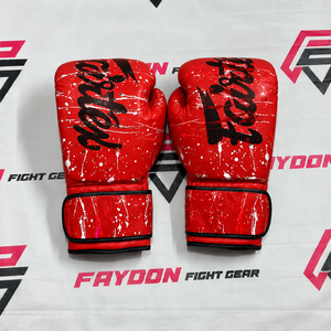 Guantes de Boxeo Personalizados OEM de Diseño Exclusivo Fairtex Gris con Cierre de Velcro y Logotipo Personalizado, Hechos de Cuero Vacuno Genuino - Product Image 2