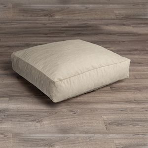 Cuscino Decorativo da Pavimento Brio Grande in Microvelluto Avorio - per Meditazione e Yoga, Cuscini da Letto - Product Image 5