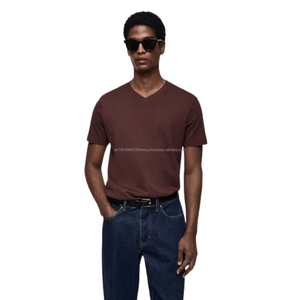 Camiseta Lisa de Cuello Redondo 100% Algodón de Alta Calidad para Hombre, Personalizable con Logotipo, Venta al por Mayor, Camiseta Personalizada con Tu Logotipo - Product Image 1