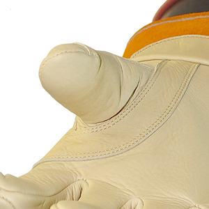 2025 15 \ "gants de protection en cuir primaire cuir de vache et caoutchouc XL taille longue manchette gants de sécurité de soudage - Product Image 6
