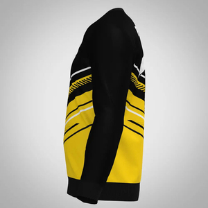 ออกแบบเสื้อผ้าสตรีทแวร์ทันสมัยเนื้อผ้าบางเบา ผลิตแบบ OEM เสื้อสเวตเชิ้ตผู้ชายแบบสั่งทำพิเศษ พิมพ์ลายดิจิตอลทั่วตัว คอกลม - Product Image 4