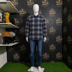 Camisa de Franela a Cuadros de Manga Larga para Hombre, 100% Algodón, Cuello con Botones, Corte Regular, Informal, Tejido de Invierno, Bordada, de Alta Calidad - Product Image 5