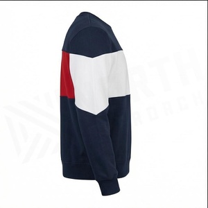 Sudadera de Cuello Redondo con Bloques de Color North Approach para Hombre, Corte Regular, Tejido de Algodón, Estilo Casual Otoñal - Product Image 3