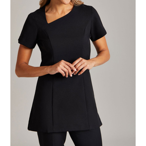 ชุดยูนิฟอร์มคลาสสิคสำหรับร้านสปาและร้านเสริมสวย ขายส่งแบบ OEM ชุดทำงานสำหรับช่างเสริมสวย ชุดยูนิฟอร์มสำหรับพนักงานหญิงในร้านทำผม ทำเล็บ และสปา - Product Image 3