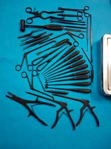 Ensemble d'instruments chirurgicaux pour laminectomie de haute qualité, 35 pièces, norme allemande, outils orthopédiques manuels pour la colonne vertébrale, revêtement noir, par Dentavex - Product Image 3