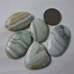 Cabujón Suelto Natural Mexicano del Caribe, Gema de Calcita del Caribe Pulida a Mano, Cabujones de Cuarzo Curativo al por Mayor - Product Image 4