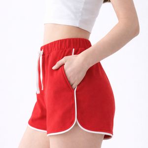 Women Casual Sports Shorts Breathable Quick Dry Elastic Waist Summer Soft Fabric Lightweight Comfort Adjustable <b>Drawstring</b> - Product Image 3