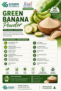 Polvo de Plátano Verde 100% Natural, Extracto Vegetal Rico en Almidón Resistente, Grado Alimenticio, Extraído con Solvente, Suplemento Dietético, Maharashtra - Product Image 3