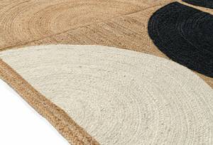 Tapis en jute tressé fait main, géométrique moderne, couleur charbon naturel, vente en gros, pour salon, chambre, décoration intérieure - Product Image 3