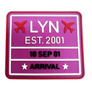 Parches de PVC de Goma Suave al por Mayor, los Más Vendidos, con Encaje Bordado y Logotipo 3D en Relieve Personalizado para Uso Decorativo en Ropa 2026 - Product Image 2