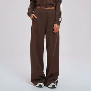 Wholesale Straight Leg <b>Sweatpants</b> <b>Women</b> French Terry Oversized Breathable Custom Logo Printed Blank Wide Leg <b>Sweatpants</b> <b>Women</b> - Product Image 1
