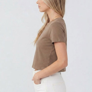 Nuevo y Elegante Top Corto para Mujer, Corte Holgado, Suave, Informal, Ideal para el Uso Diario y para el Fin de Semana - Product Image 3