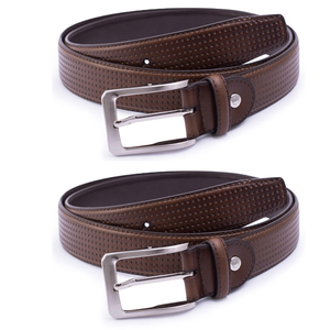 Cinturón de Cuero Suave Retro para Hombre, Hebilla Clásica Ajustable, Correa Duradera para Uso Diario Informal, Oficina y Ropa Urbana - Product Image 3