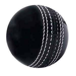 Balle de cricket en cuir noir, qualité supérieure, pour entraînement et matchs, équipement professionnel de cricket - Product Image 4