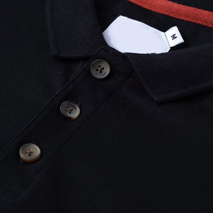 Suéter de verano transpirable personalizado OEM y ODM, suéter de media cremallera, suéter de punto de dos colores, suéter tipo polo, camisetas de punto para hombre - Product Image 6