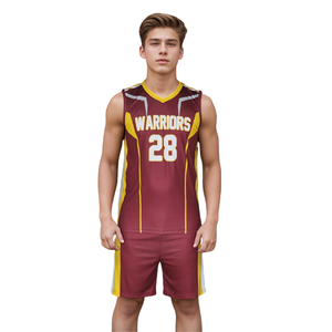 Conjunto de camiseta sin mangas para voleibol masculino, uniforme de voleibol sublimado personalizado, uniforme de voleibol profesional antibacteriano para damas - Product Image 1