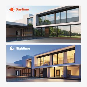 Nero-argento 35.4X13.1 ft tinta finestra a senso unico chiusura statica controllo del calore parasole - Product Image 6