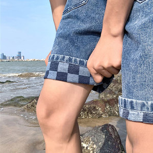 Pantalones Cortos de Mezclilla Elásticos para Hombre, Verano, Moda Casual, Corte Ajustado, Alta Calidad, OEM - Product Image 5