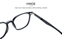 Montures de lunettes rétro tendance en acétate, bloquant la lumière bleue, pour ordinateur