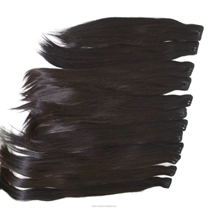 Tissage en trame de cheveux humains lisses indiens, 10 20 30 32 34 36 38 40 pouces, bon marché - Product Image 6