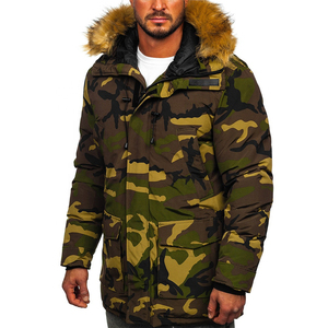 Chaqueta Acolchada ARTIZ INTERNATIONAL para Hombre, Estilo Urbano, Invierno, Aislante, Resistente al Viento, Ecológica, con Logotipo Frontal, Exterior de Nailon/Algodón - Product Image 4