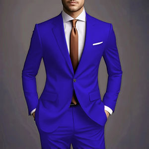 Blazer de traje verde oscuro para hombre, chaqueta formal ajustada de un solo pecho, abrigo elegante para negocios, bodas y fiestas, ropa exterior masculina elegante - Product Image 4