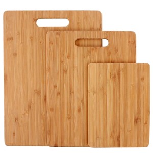Juego de Tablas de Cortar de Bambú Ecológicas al por Mayor |   Juego de 3 Tablas de Cortar para Cocina - Product Image 1