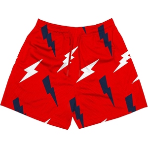 Shorts de sport en mesh pour hommes, impression intégrale personnalisée, style basketball, séchage rapide, respirant, shorts de sport pour la salle de sport - Product Image 6
